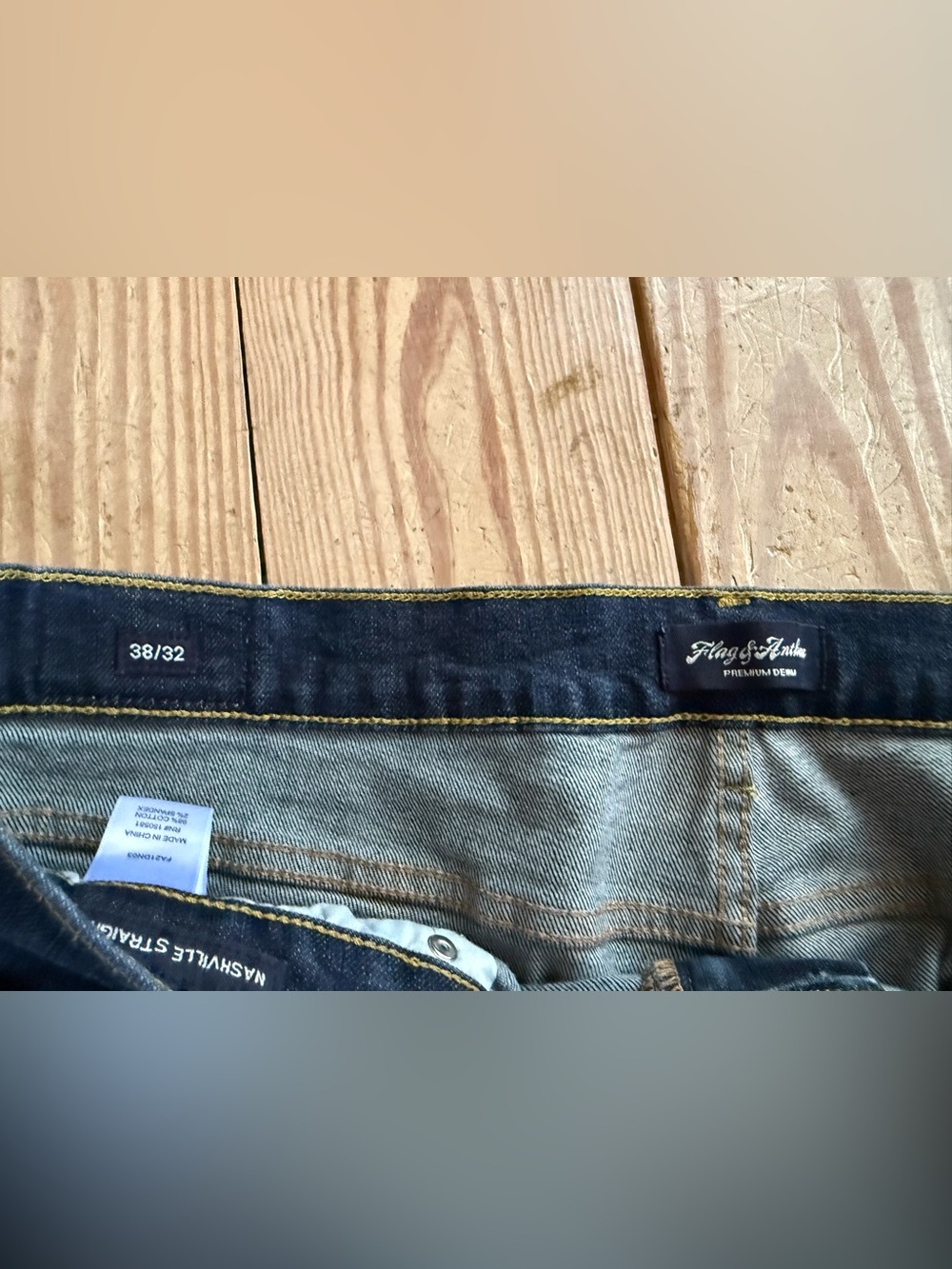 Flag & Anthem Nashville Straight Jeans 38/32 - Picture 4 of 7